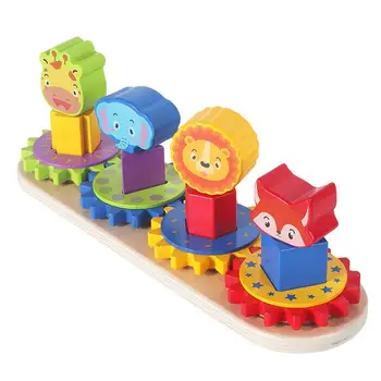  Укладчик игрушек, Сортировка деревянных пазлов, развивающие игрушки Монтессори для детей дошкольного возраста для мальчиков и девочек в возрасте от 1 до 3 лет