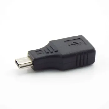  Универсальный USB 2.0 A для Mini B 5-контактный разъем-розетка Mini Type-A B Jack Splitter для смартфона OTG конвертер