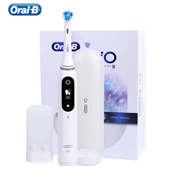  Электрическая зубная щетка Oral B IO 8 Для взрослых Ultimate Clean, замена головки щетки, Магнитная технология, 6 режимов, Быстрая зарядка за 3 часа
