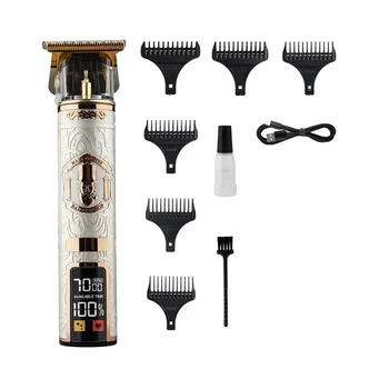  Электрические Машинки для Стрижки Волос, USB Перезаряжаемый Триммер для бороды, Профессиональная Мужская Машинка для стрижки Волос, парикмахерская для Бороды, C